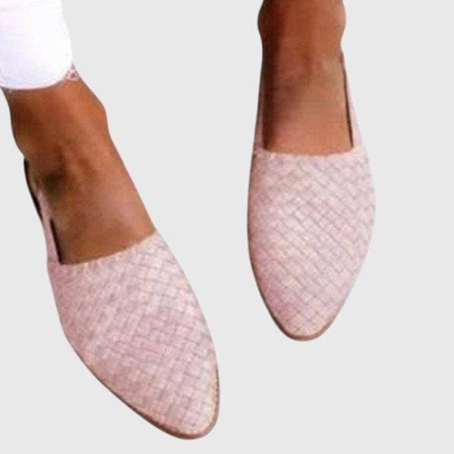 Women's Woven Orthopedic Mules with Pointed Toe