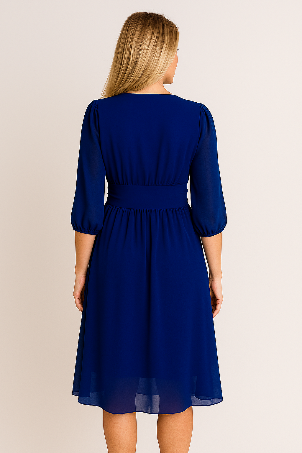 Elegant Wrap Midi Dress