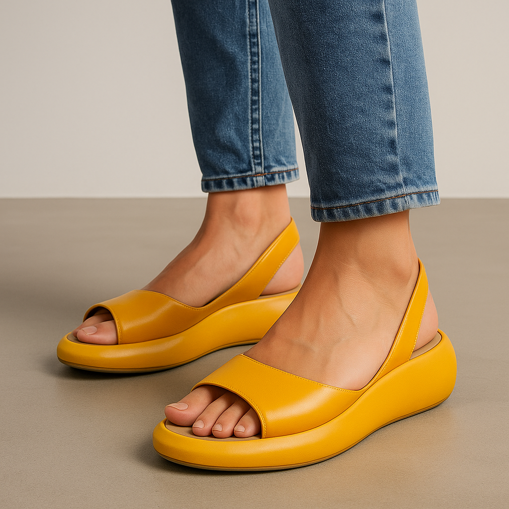 Women’s Cushioned Sandals with Ergonomic Support and Slip-Resistant Sol