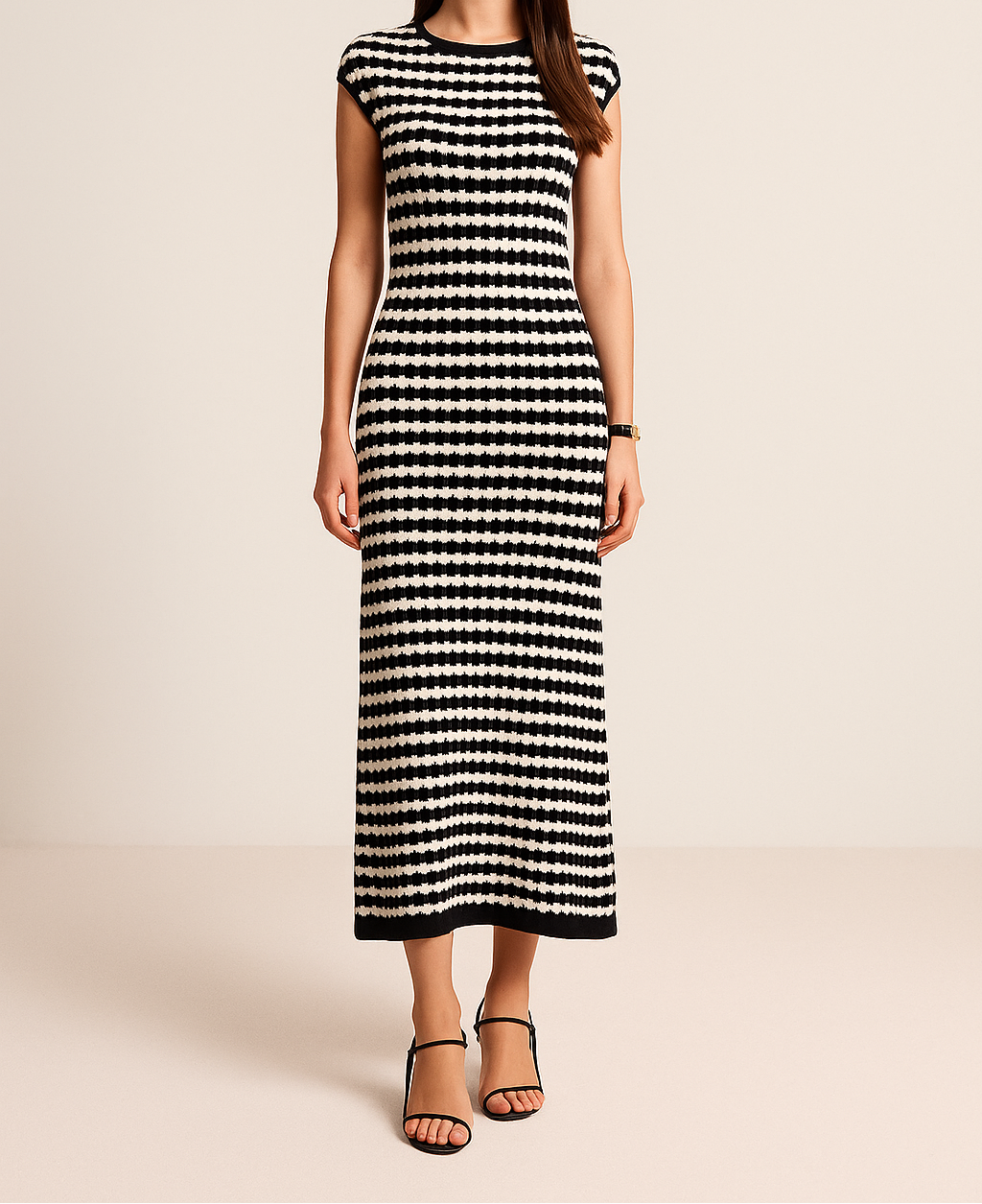 Maxi Dress with Knit Binding