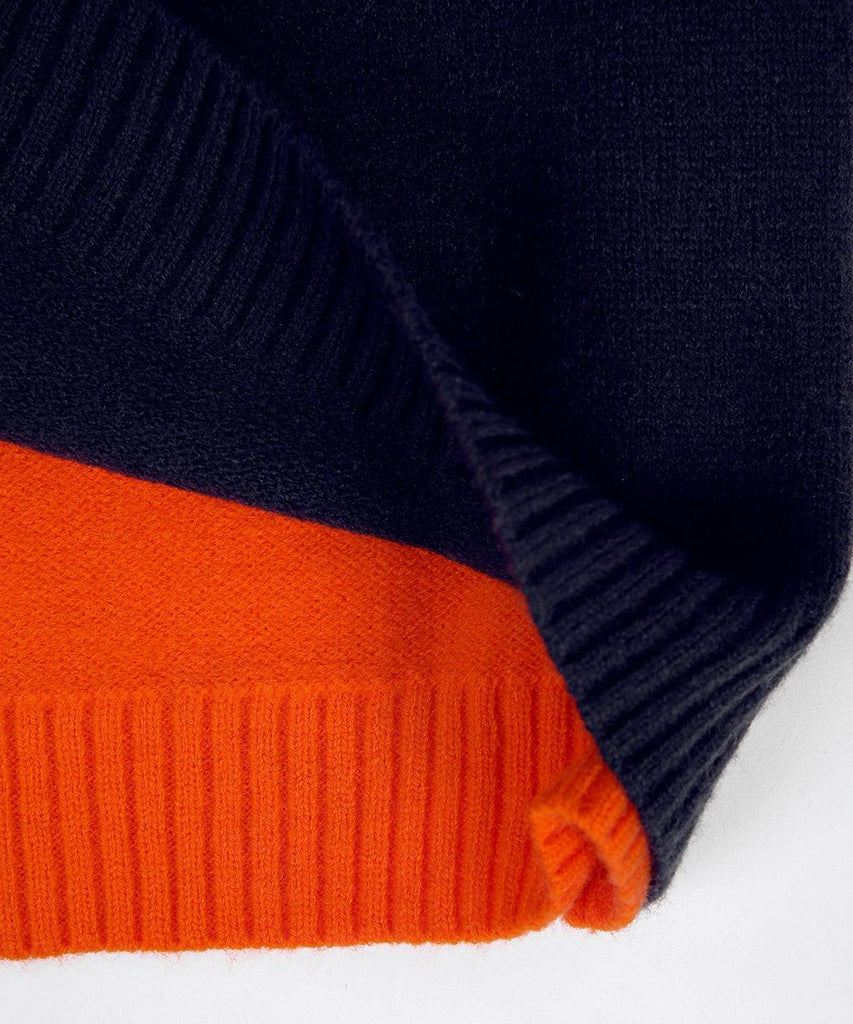 Women’s Striped Knit Jumper with Colour Block Design