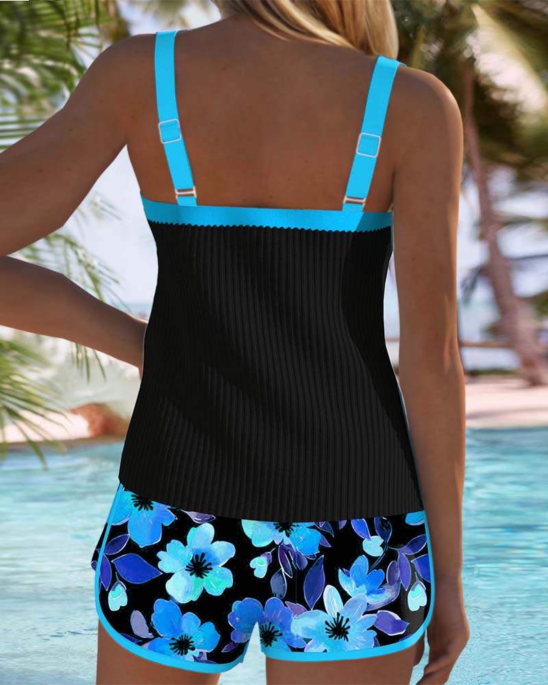 Women’s Tummy Control Tankini Set with Supportive Fit