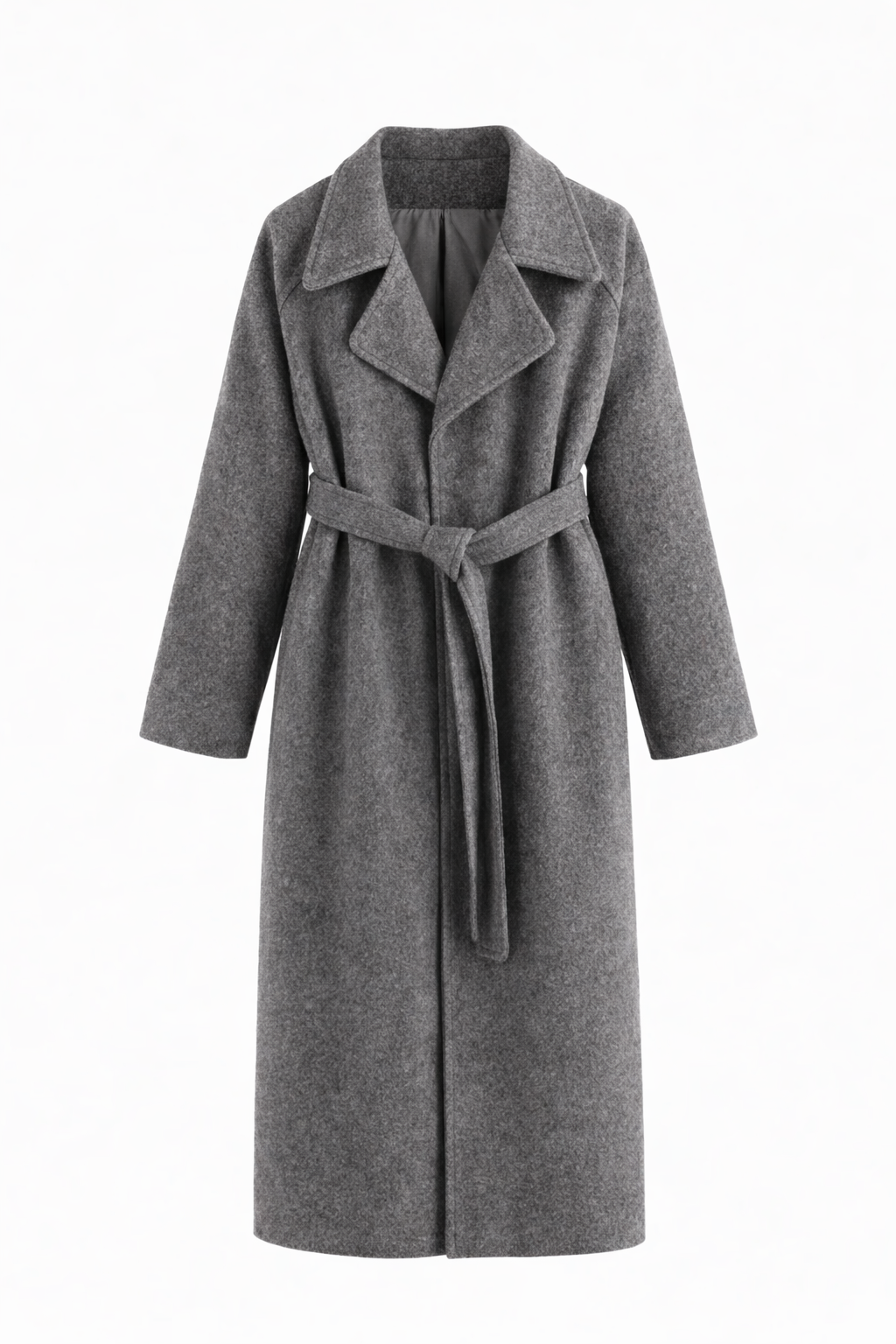 Women’s Belted Trench Coat with Classic Lapel