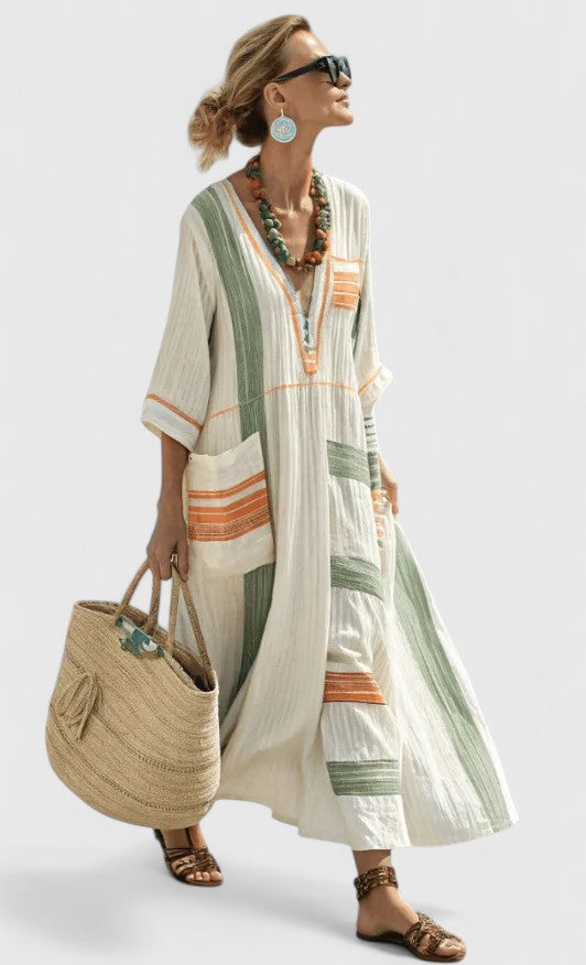 Women’s Elegant Summer Maxi Dress with Flowy Silhouette
