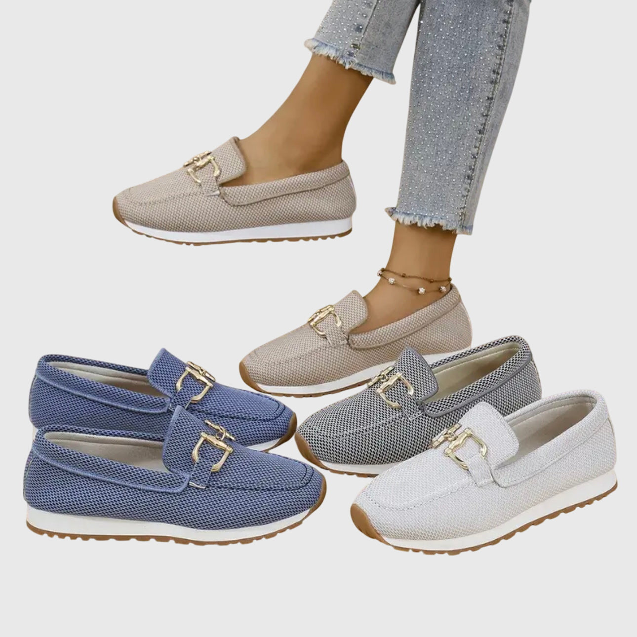 Orthopedic Loafers with Ergonomic Sole Structure
