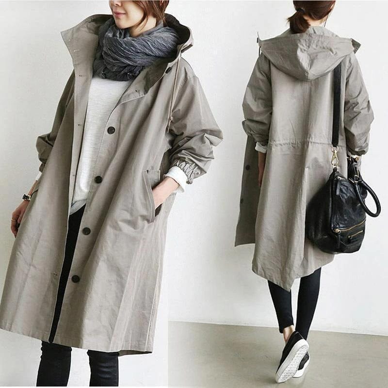 Women’s Waterproof Belted Trench Coat