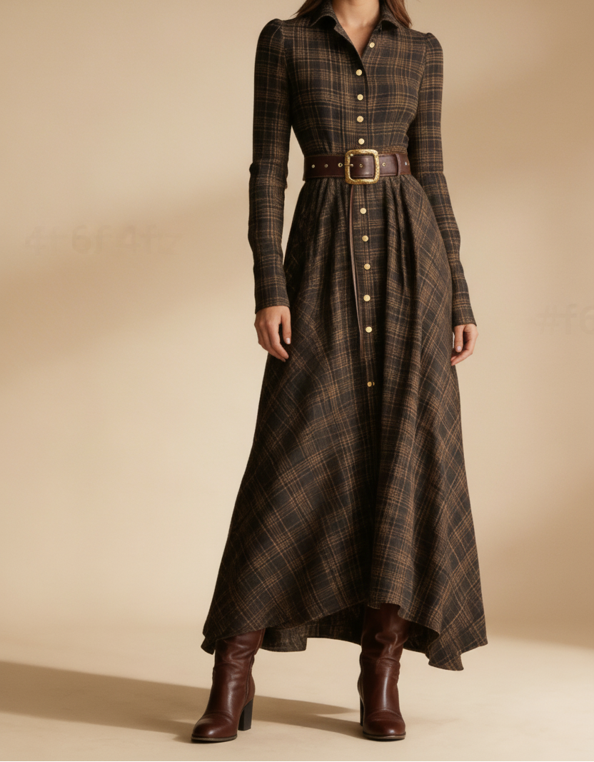 Vintage Inspireret Maxi Kjole