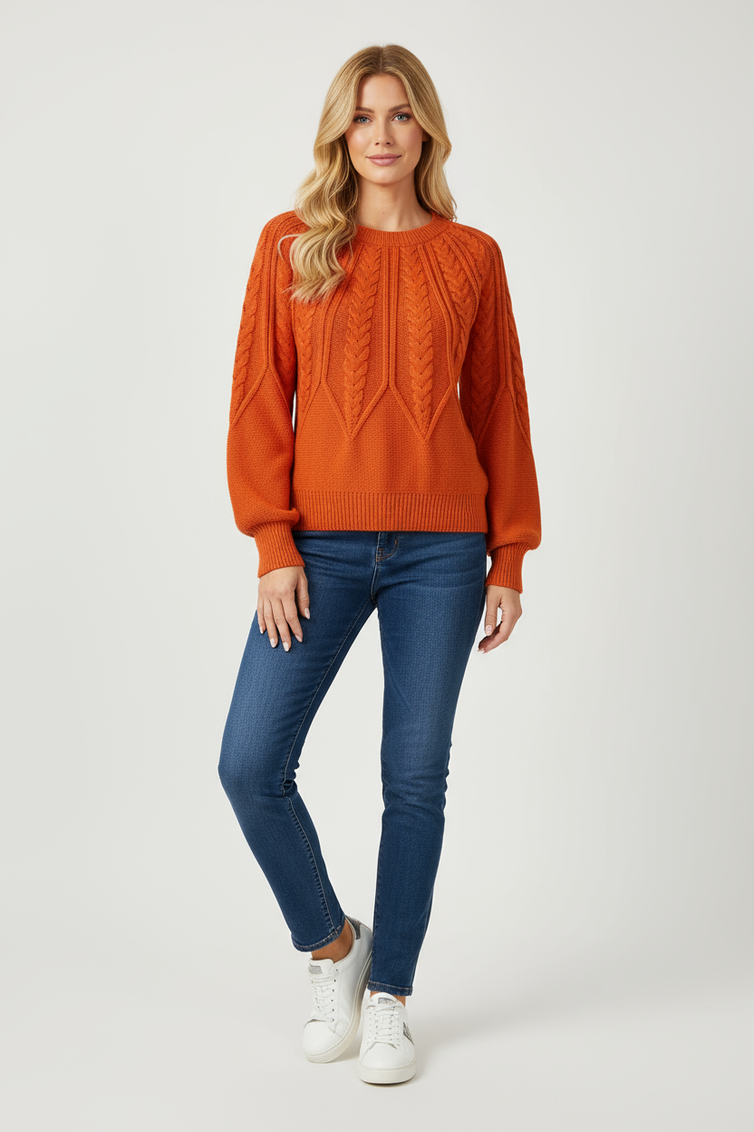 Cable Knit Sweater Timeless Elegance