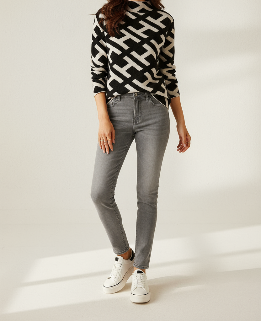 Geometric Sweatshirt Women Modern Minimalism and Everyday Comfort