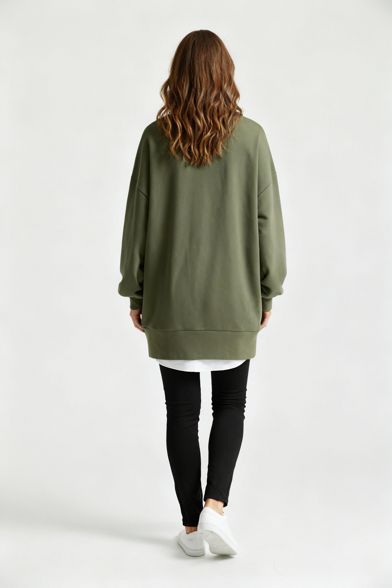 Oversized Dropped Shoulder Sweater Women Relaxed Style