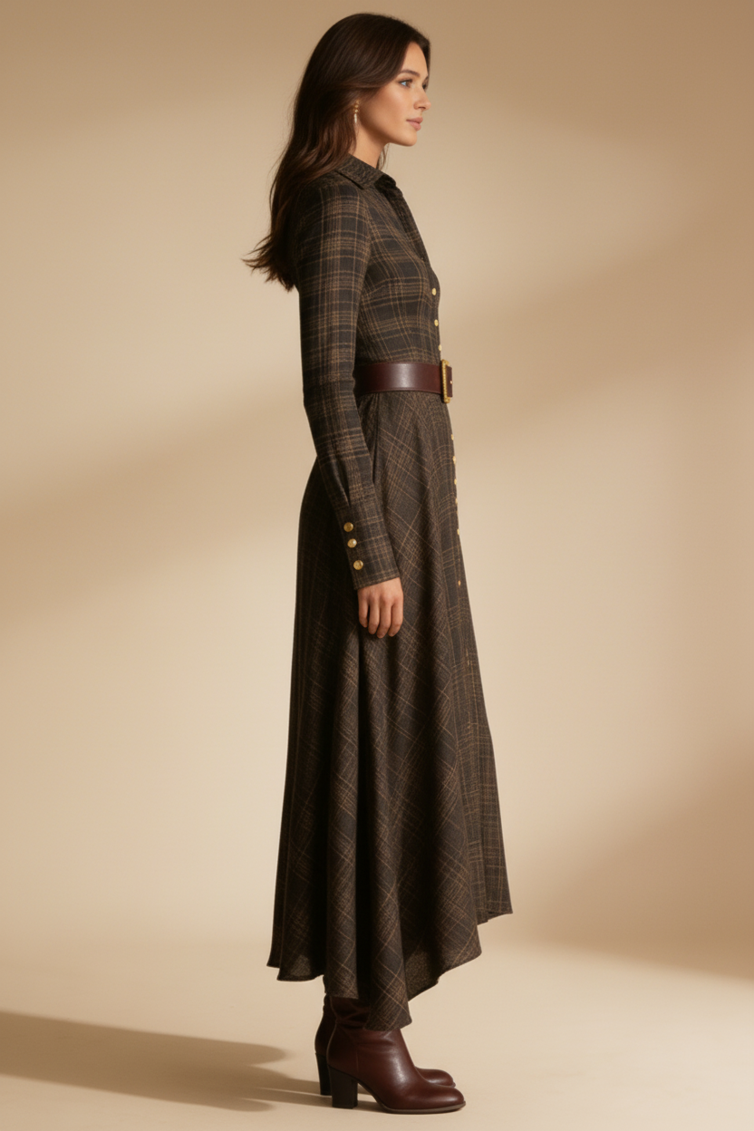 Vintage Inspireret Maxi Kjole