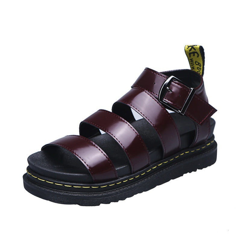 Women’s Platform Strappy Sandals with Chunky Sole and Adjustable Buckle