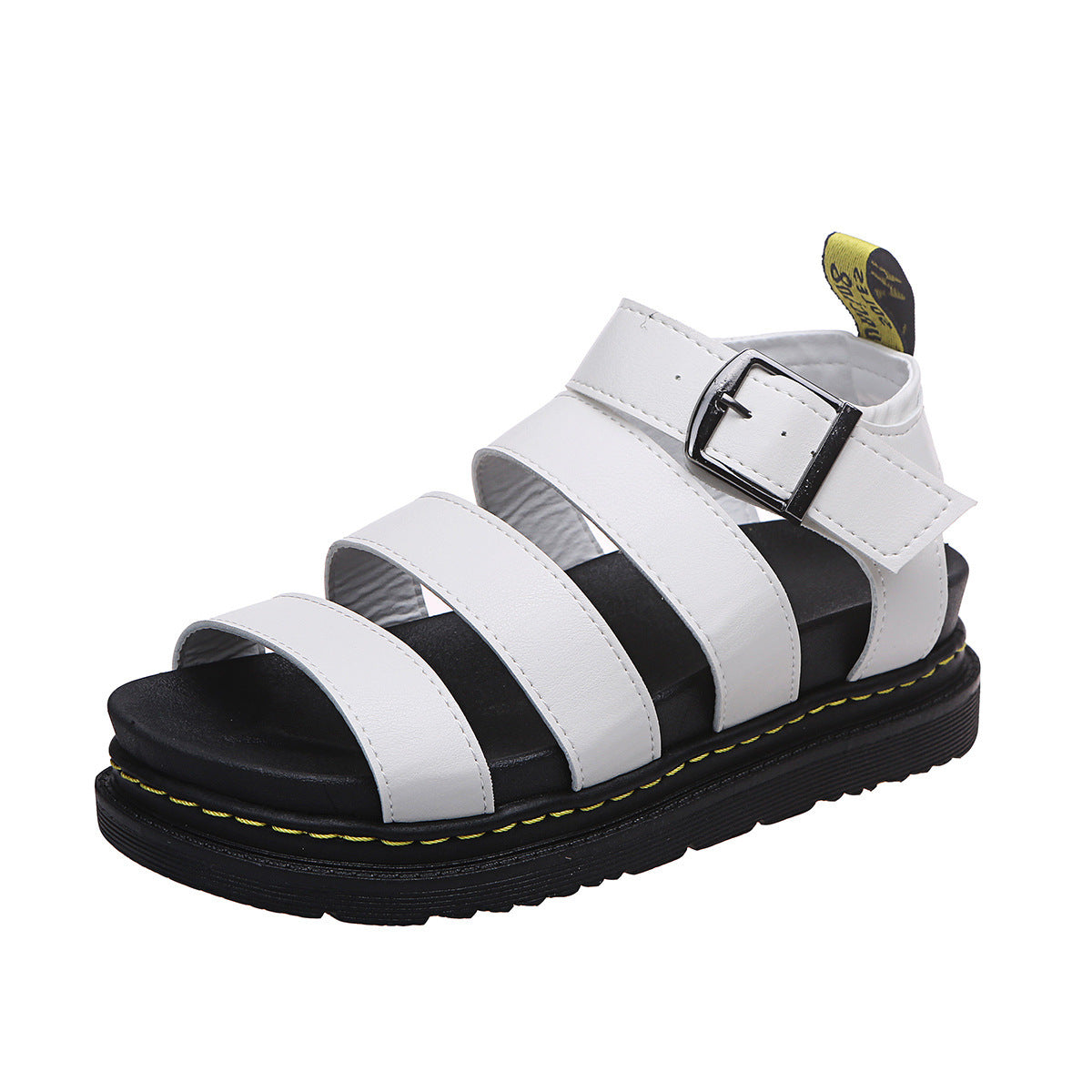 Women’s Platform Strappy Sandals with Chunky Sole and Adjustable Buckle