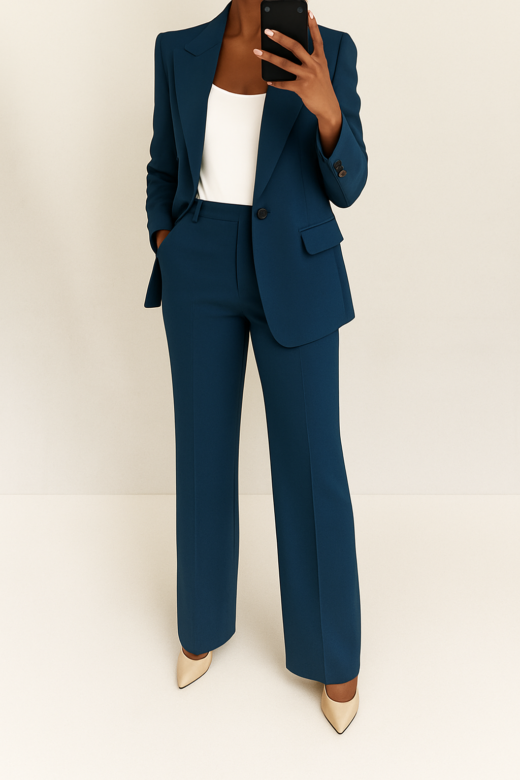 Women’s Two Piece Blazer and Trousers Set