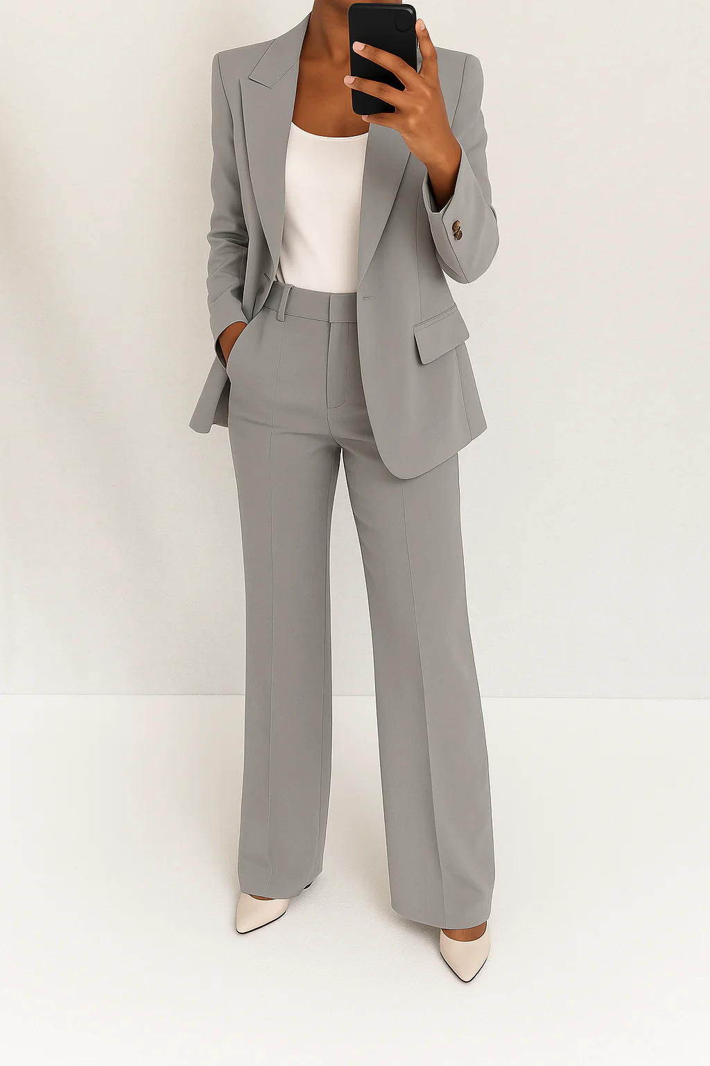 Women’s Two Piece Blazer and Trousers Set