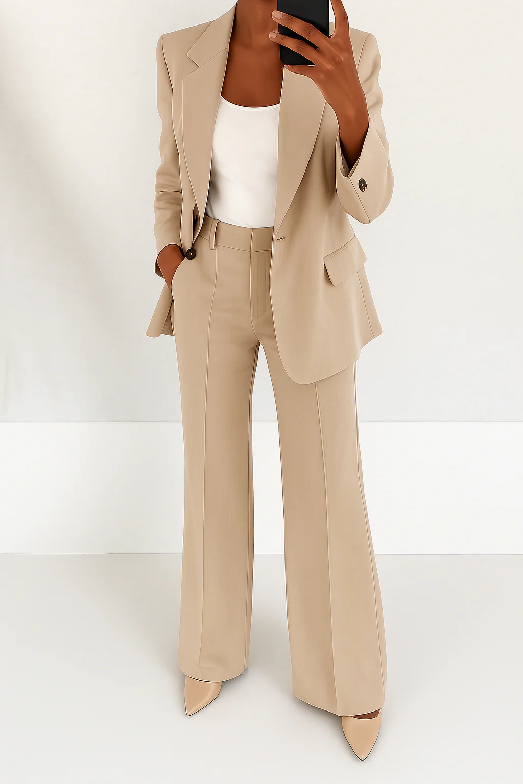 Women’s Two Piece Blazer and Trousers Set