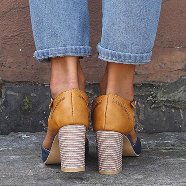 Women’s Orthopedic Heels with Stable Mid Heel Design
