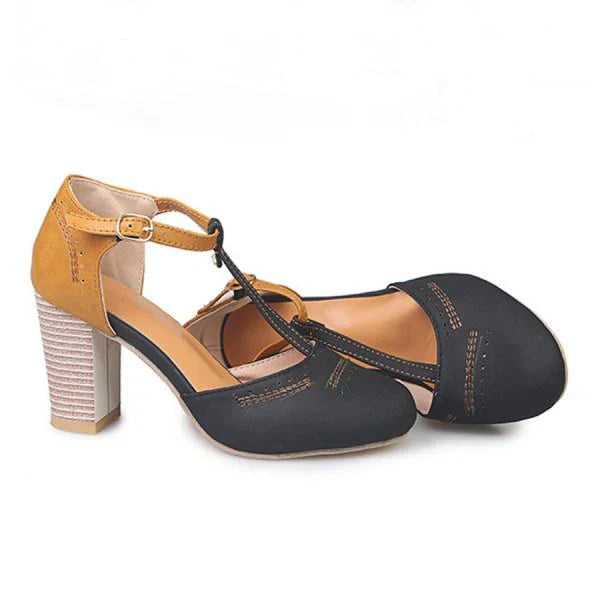 Women’s Orthopedic Heels with Stable Mid Heel Design