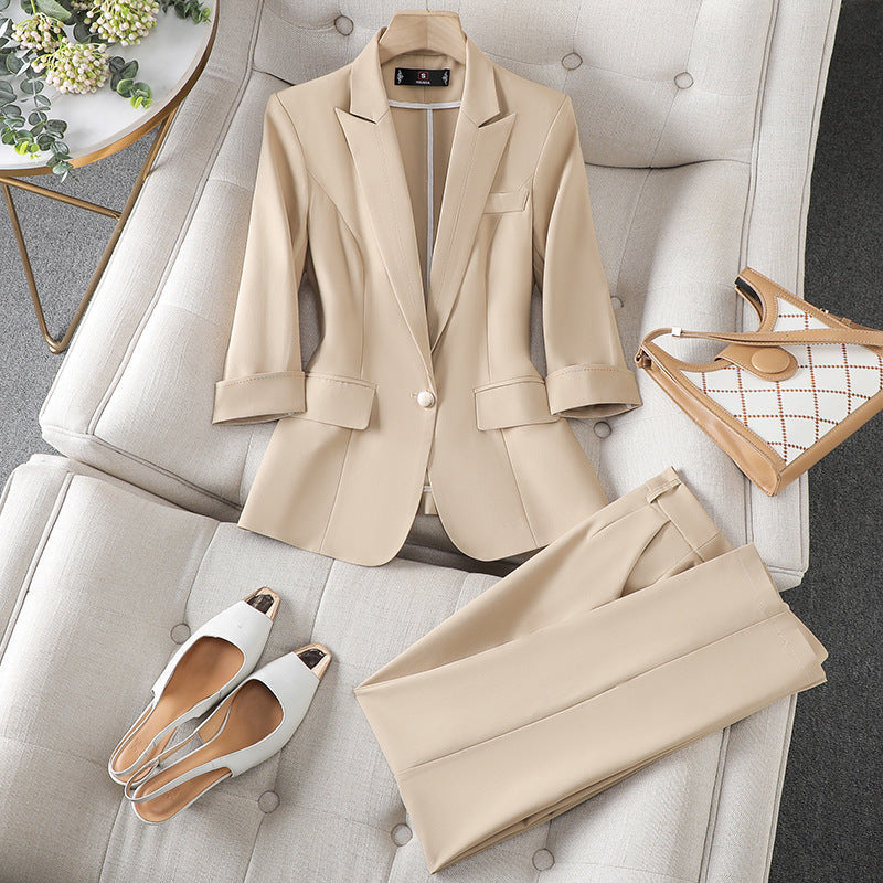 Women’s Tailored Blazer and Trousers Two Piece Set
