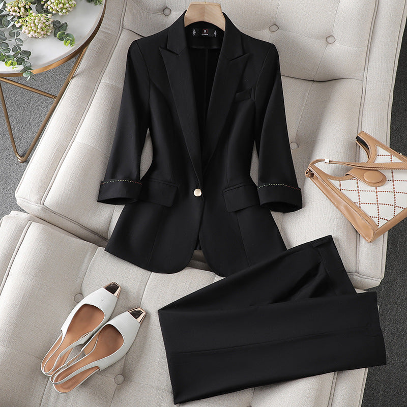 Women’s Tailored Blazer and Trousers Two Piece Set