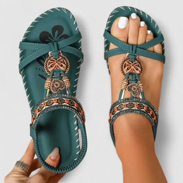 Women’s Orthopedic Sandals with Supportive Sole and Heel Strap