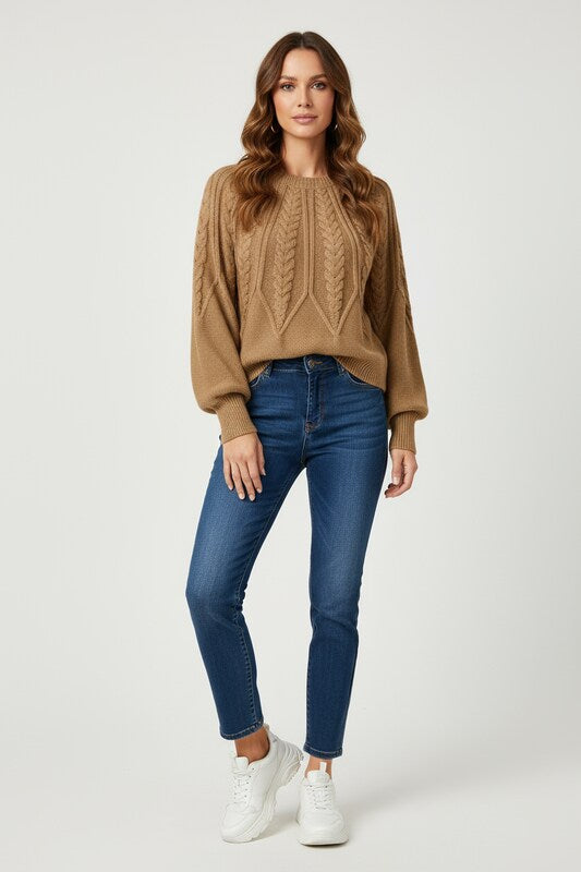 Cable Knit Sweater Timeless Elegance