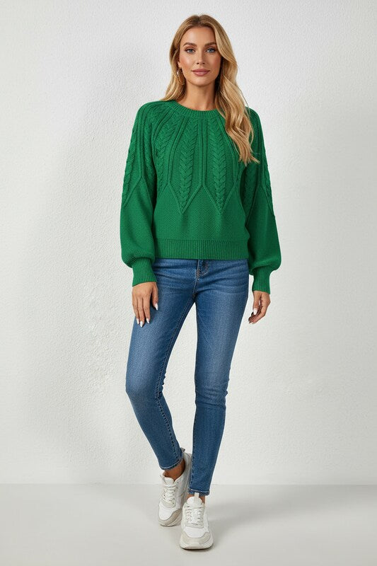 Cable Knit Sweater Timeless Elegance
