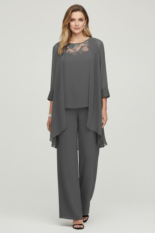 Women’s Three Piece Set with Relaxed Fit and Coordinated Design