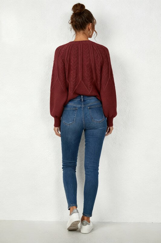 Cable Knit Sweater Timeless Elegance