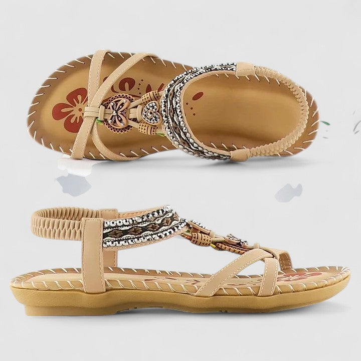 Women’s Orthopedic Sandals with Supportive Sole and Heel Strap