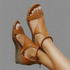 Orthopedic Vegan Leather Sandals with Ergonomic Sole and Slip-Resistant Outsole
