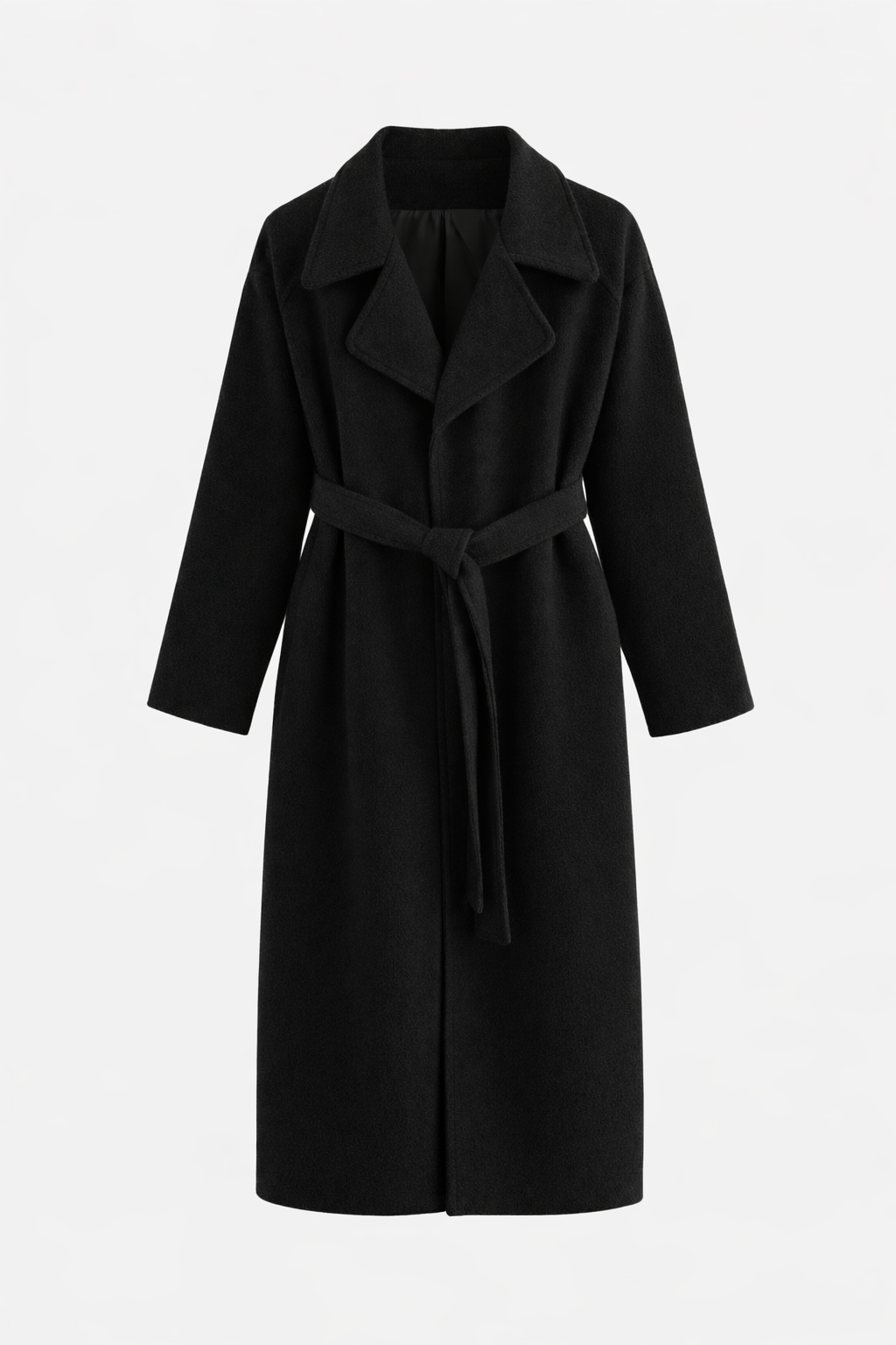 Women’s Belted Trench Coat with Classic Lapel