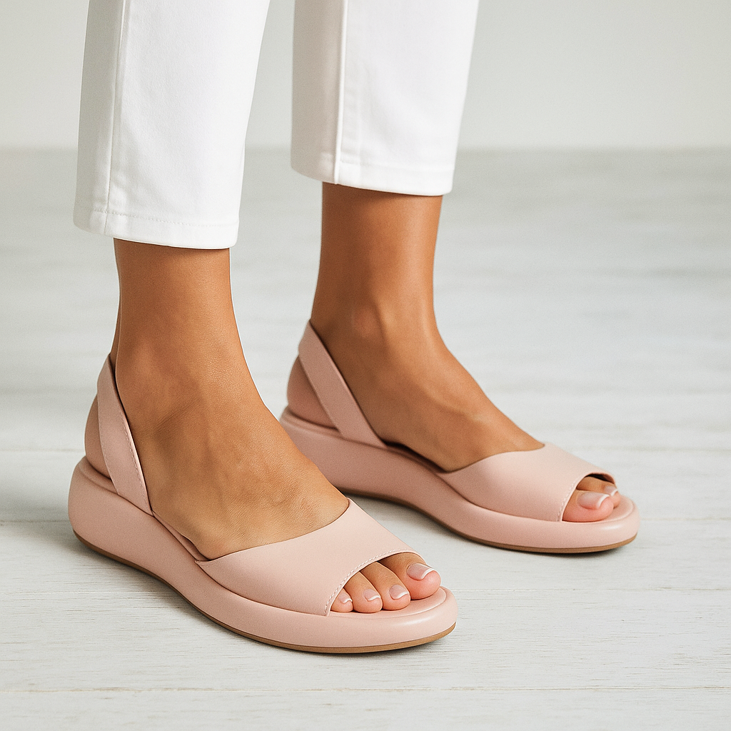 Women’s Cushioned Sandals with Ergonomic Support and Slip-Resistant Sol