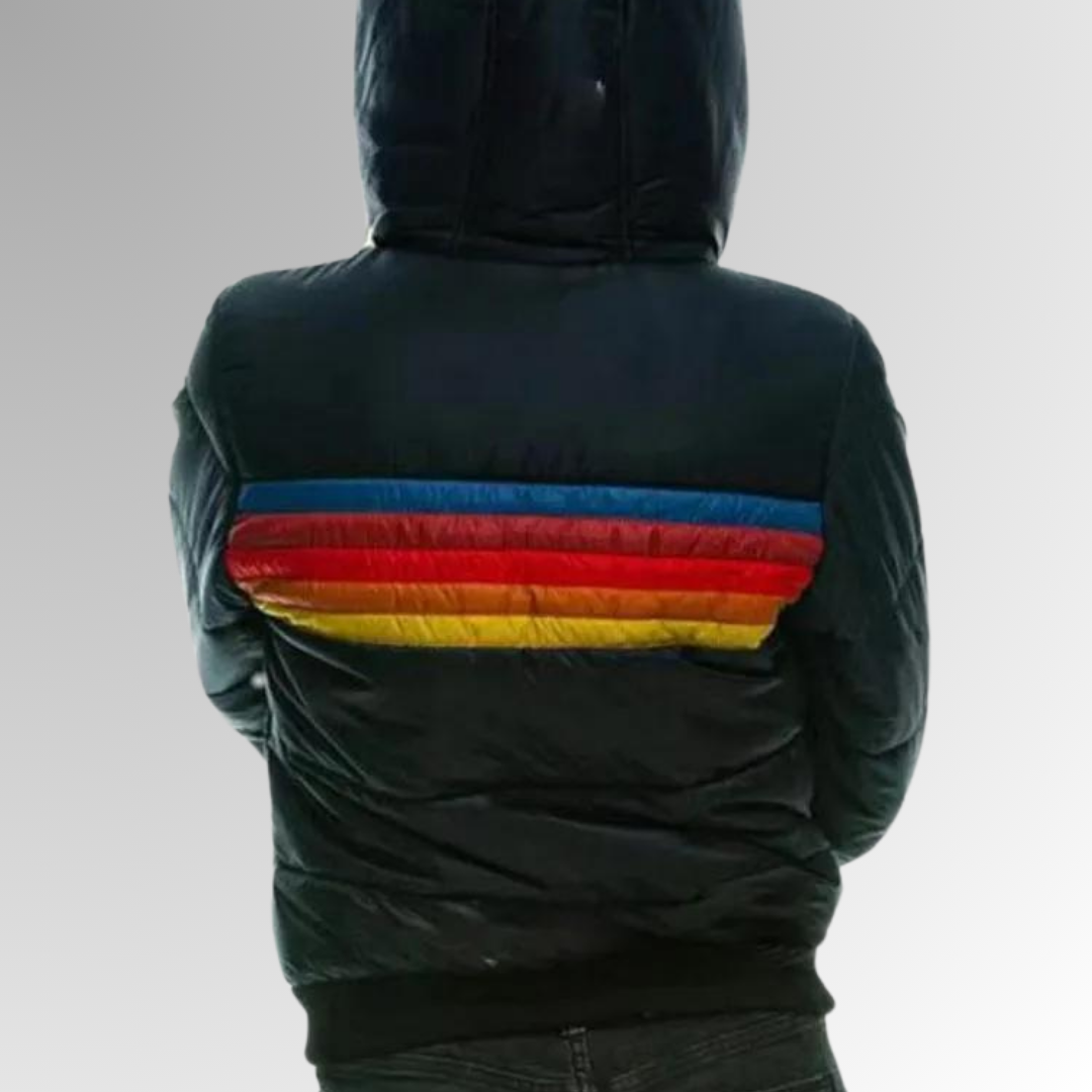 Women’s Colour Block Hooded Puffer Jacket