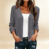 Women’s Striped V Neck Cropped Cardigan