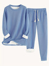 Women’s Two Piece Lounge Set with Soft Fleece Lining