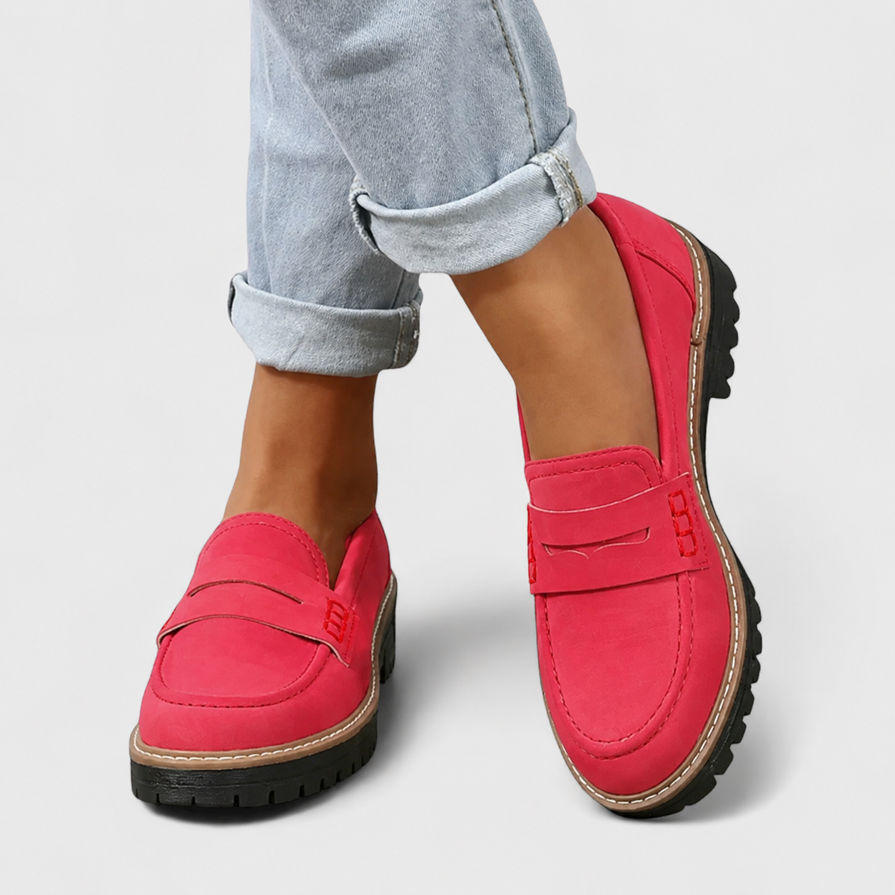 Orthopedic Loafers with Lightweight Sole Design