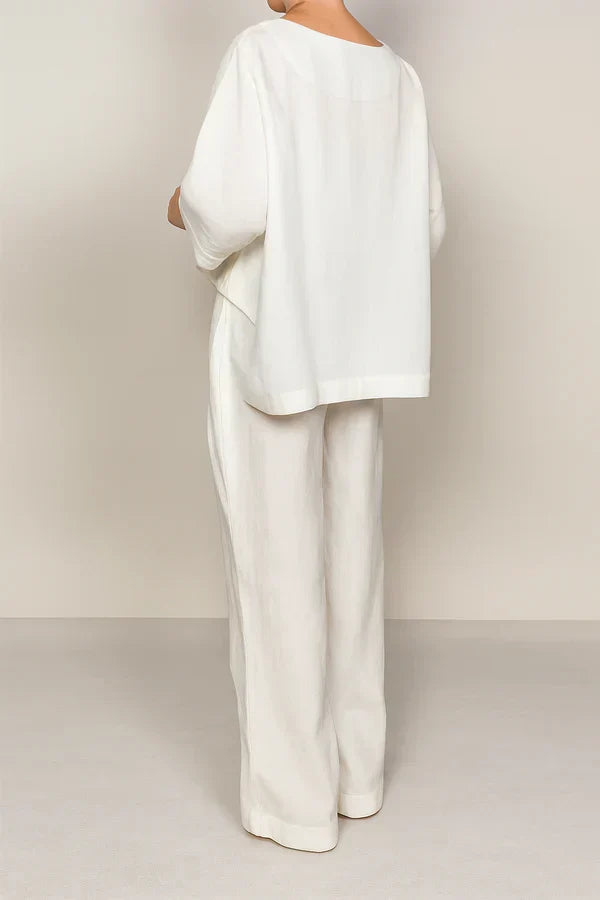 Women’s Relaxed Two Piece Top and Trousers Set