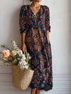 Women’s Maxi Comfort Dress with Relaxed Fit and Side Pockets