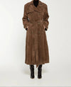 Lang Dobbeltbrystet Trench Coat
