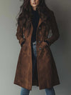 Women’s Double-Breasted Trench Coat with Relaxed Fit