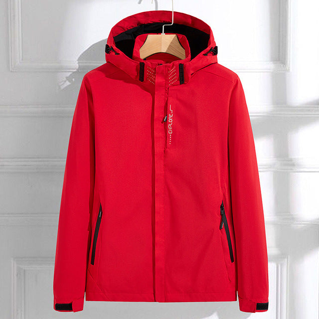 Women’s Waterproof Rain Jacket with Removable Hood