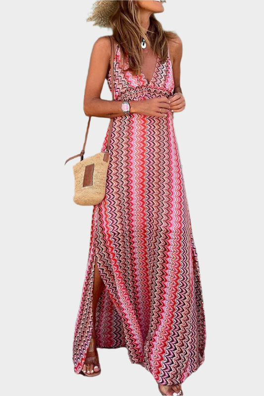 Maxi jurk met zomers patroon - Celeste