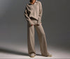 Women’s Polo Jumper and Wide Leg Trouser Set
