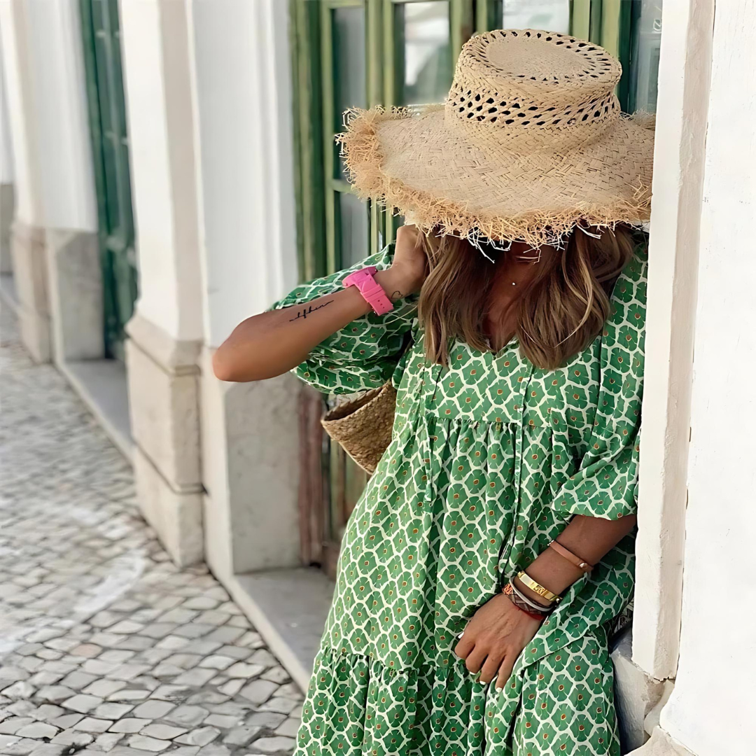 Women’s Summer Maxi Dress with Flowy Silhouette and Elegant Design