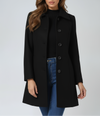 Women’s Tailored Single Breasted Coat with Wide Lapel