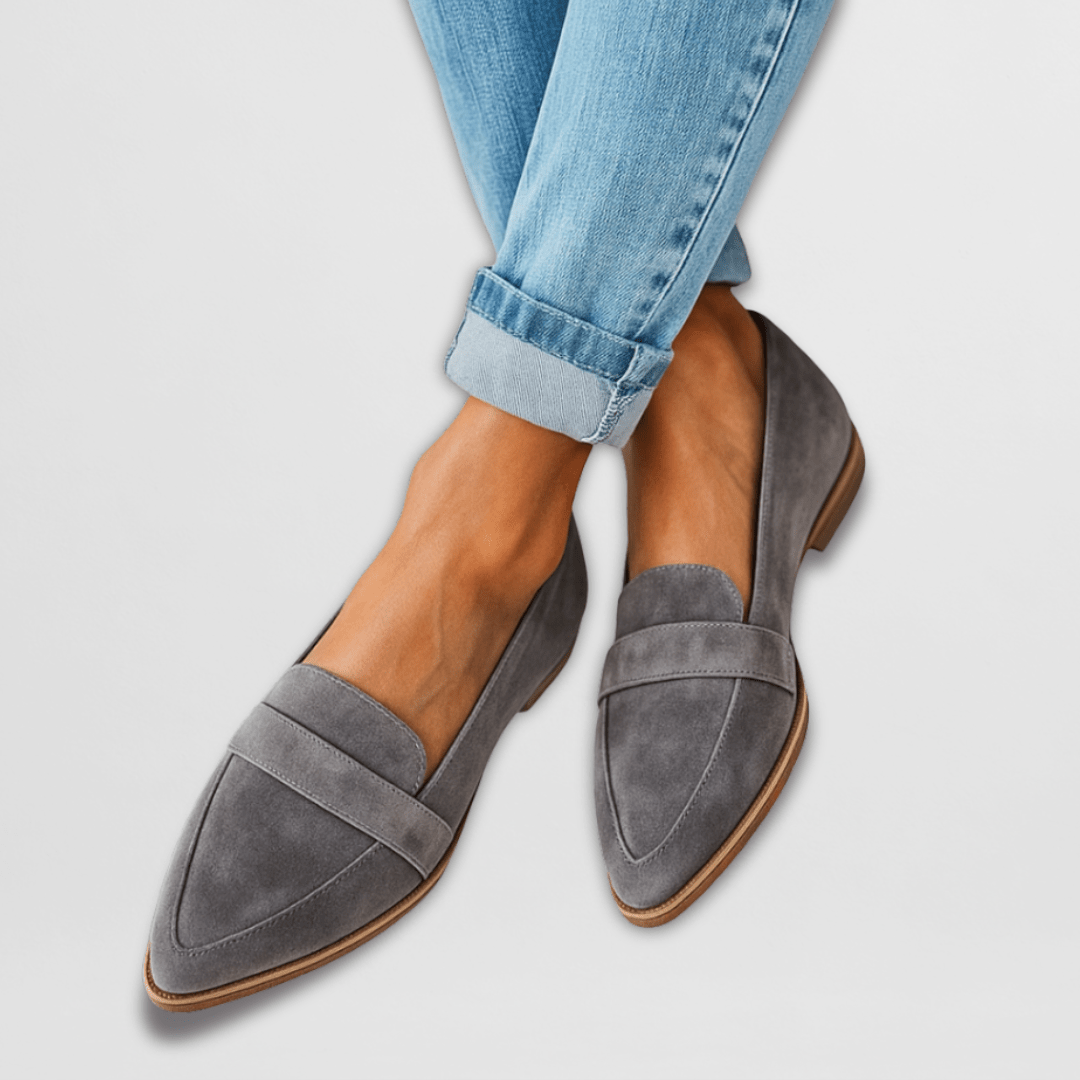 Women’s Sleek Pointed Penny Strap Loafers