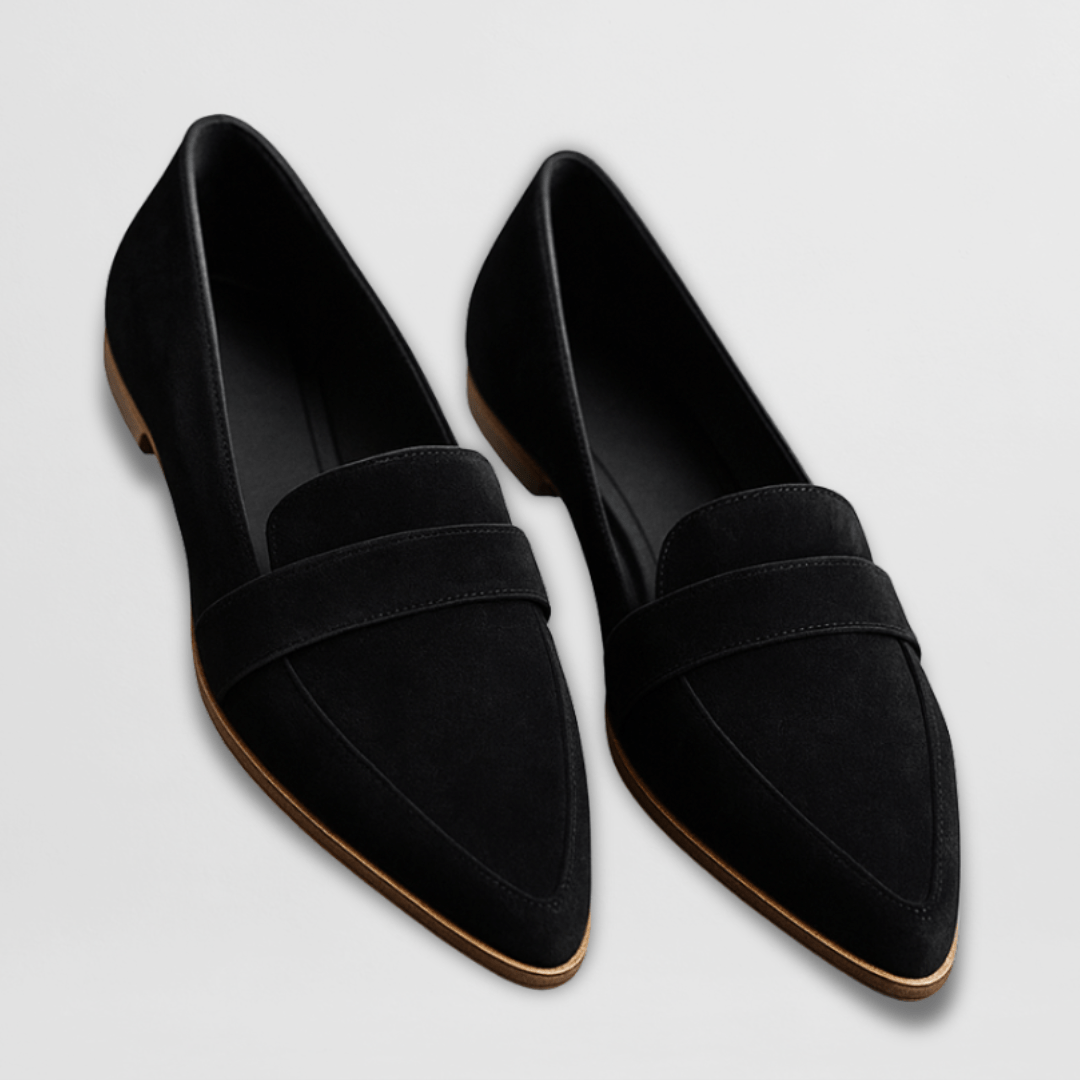 Women’s Sleek Pointed Penny Strap Loafers
