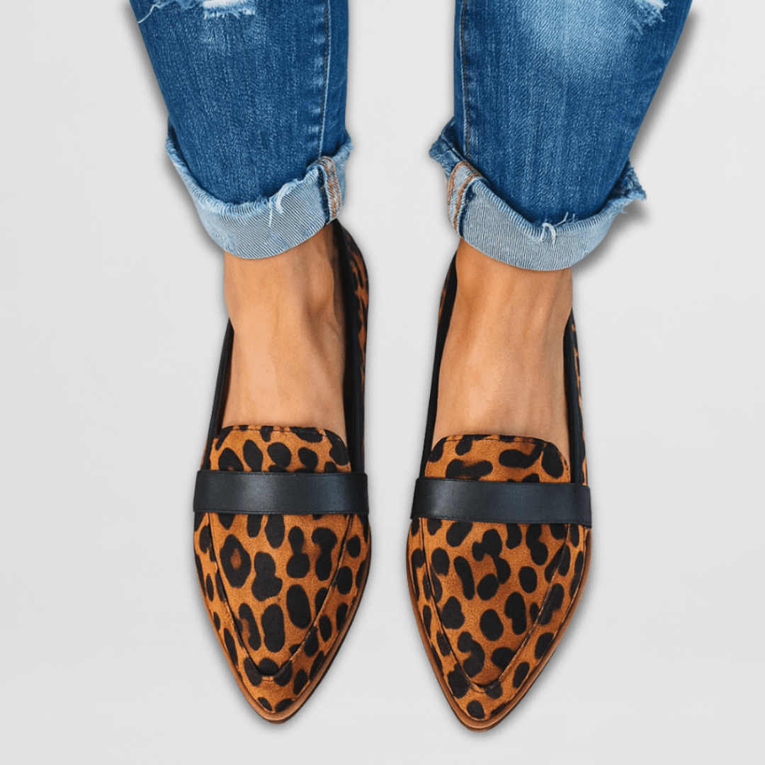 Women’s Sleek Pointed Penny Strap Loafers