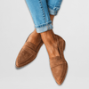 Women’s Sleek Pointed Penny Strap Loafers